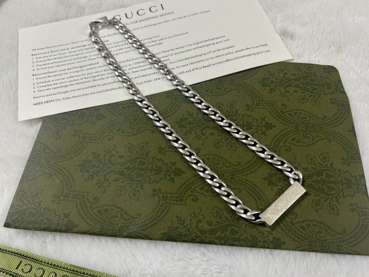 GG Enamel Chain Necklace