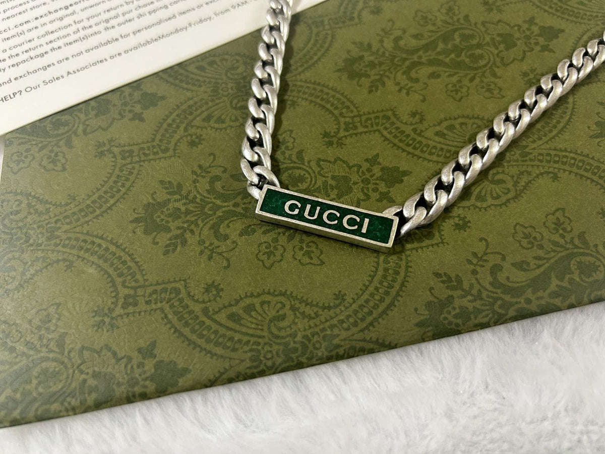 GG Enamel Chain Necklace