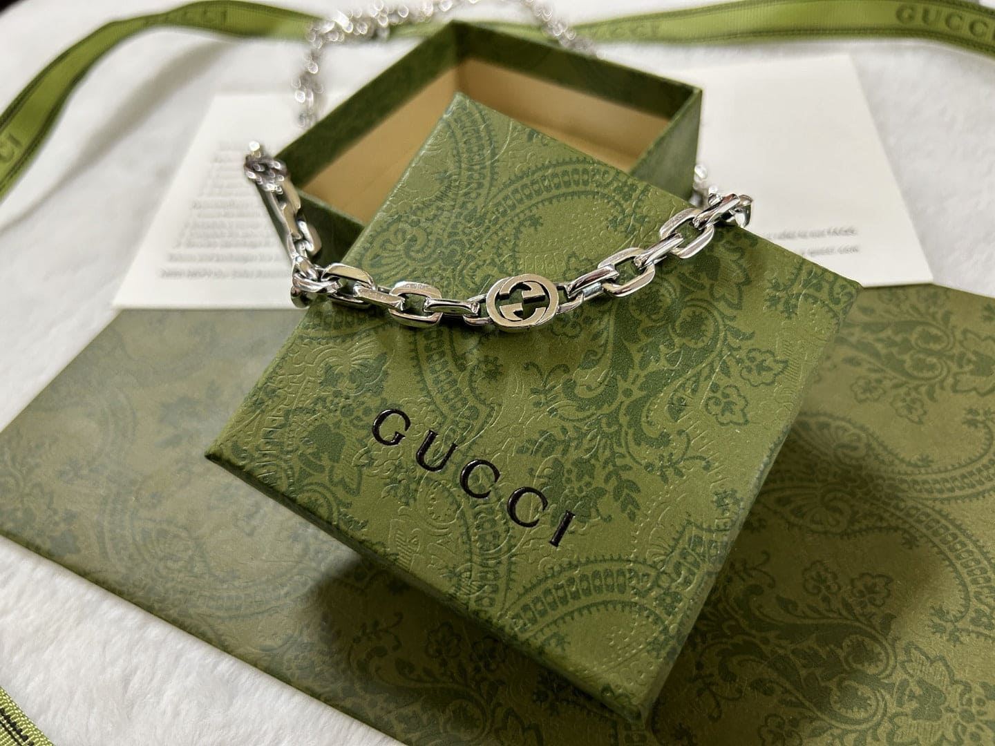 GG Interlocking G Chain Necklace