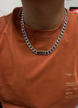 GG Logo Enamel Chain Necklace