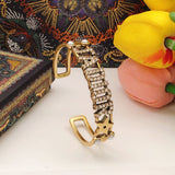 18K CD J'Adior Open Cuff Crystals Bracelet