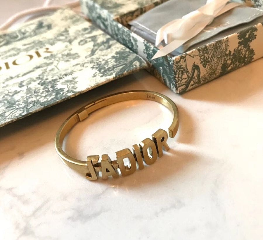 18K CD J'Adior Open Cuff Bracelet