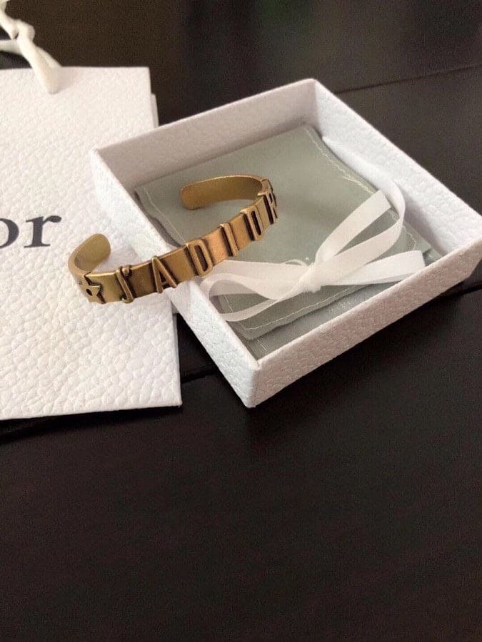 18K CD J'Adior Star Open Cuff Bracelet