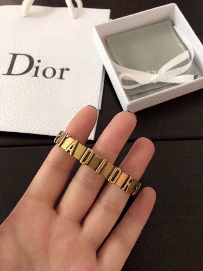18K CD J'Adior Star Open Cuff Bracelet