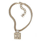 18K CHANEL Metal & Diamant¡§|s Pendant Necklace