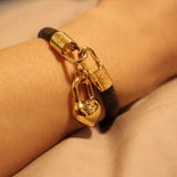 18K Louis Crazy In Lock Charm Bracelet