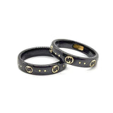 18K GG Icon Black Corundum Ring