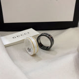18K GG Icon White Zirconia Ring