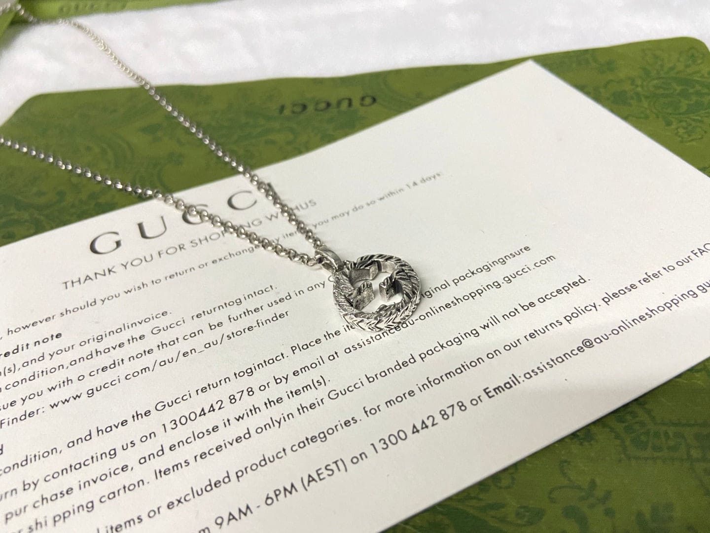 GG Interlocking G Pendant Necklace