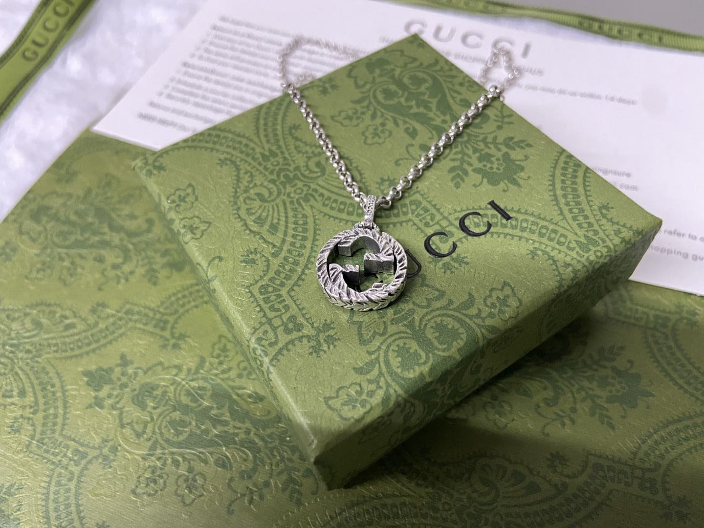 GG Interlocking G Pendant Necklace