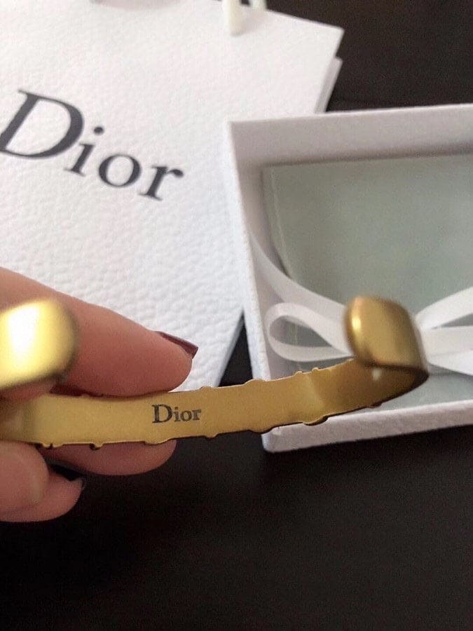 18K CD J'Adior Star Open Cuff Bracelet