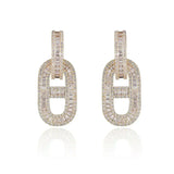 18K Diamonds H Earrings
