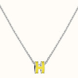 18K Mini Pop H Yellow Necklace