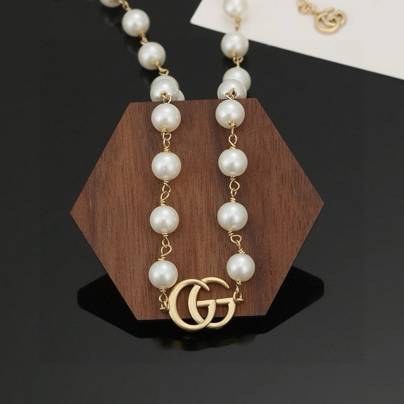 18K GG Pearl Necklace