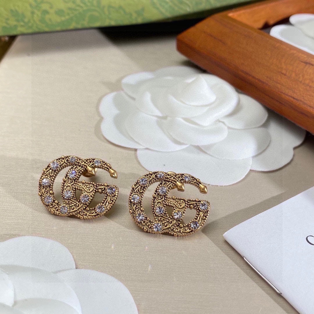 18K GG Crystals Earrings