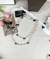 18K CC 23S Long Pearls Necklace
