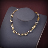 18K Triomphe Pearl Double Necklace
