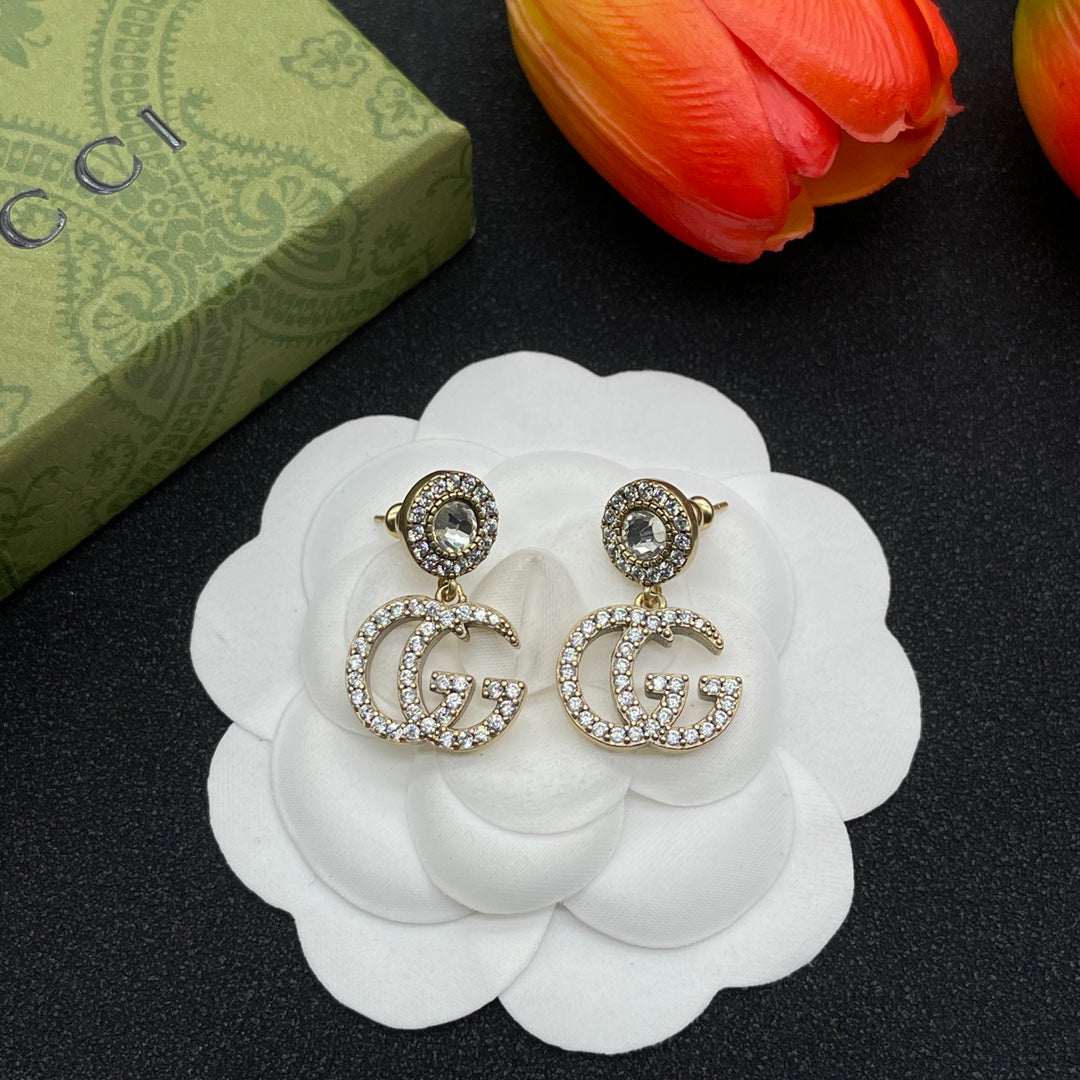 18K GG Crystals Earrings