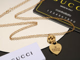 18K GG Heart Pendant Necklace