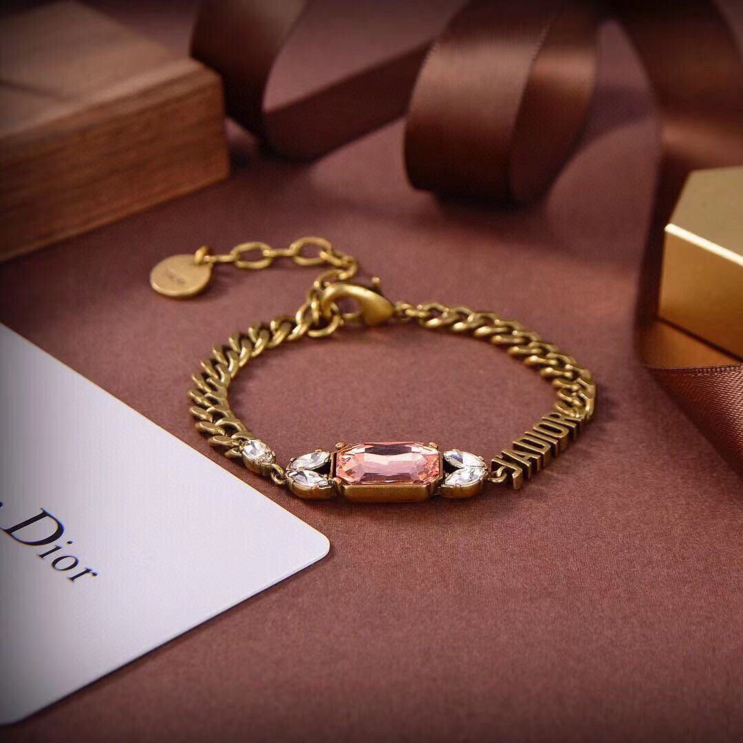 18K CD J'Adior Multicolor Crystals Bracelet