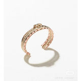 18K CC Pink Strass Cuff Bracelet