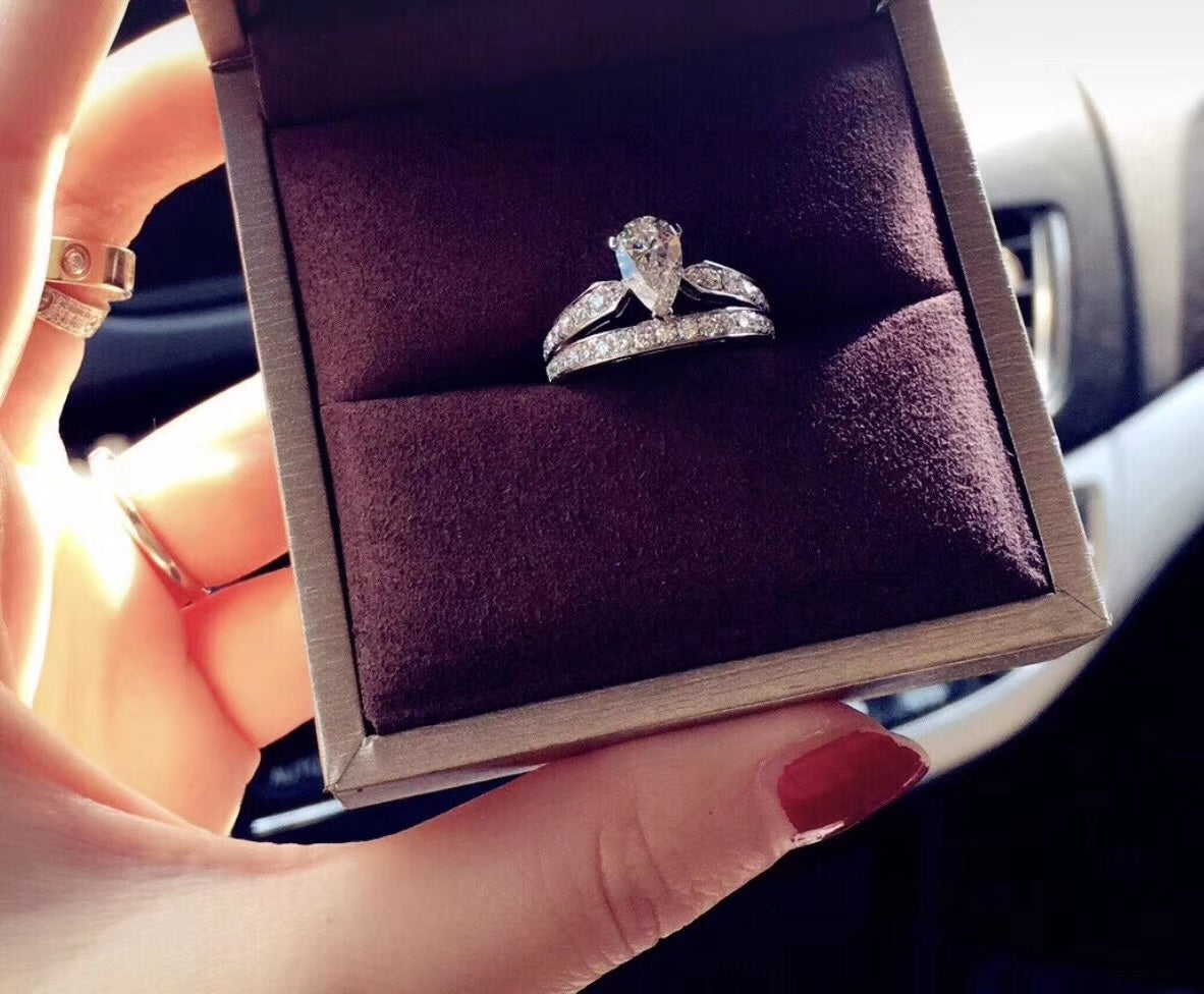 18K Jos¡§|phine Engagement Ring