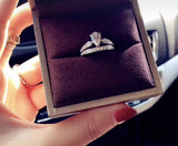 18K Jos¡§|phine Engagement Ring
