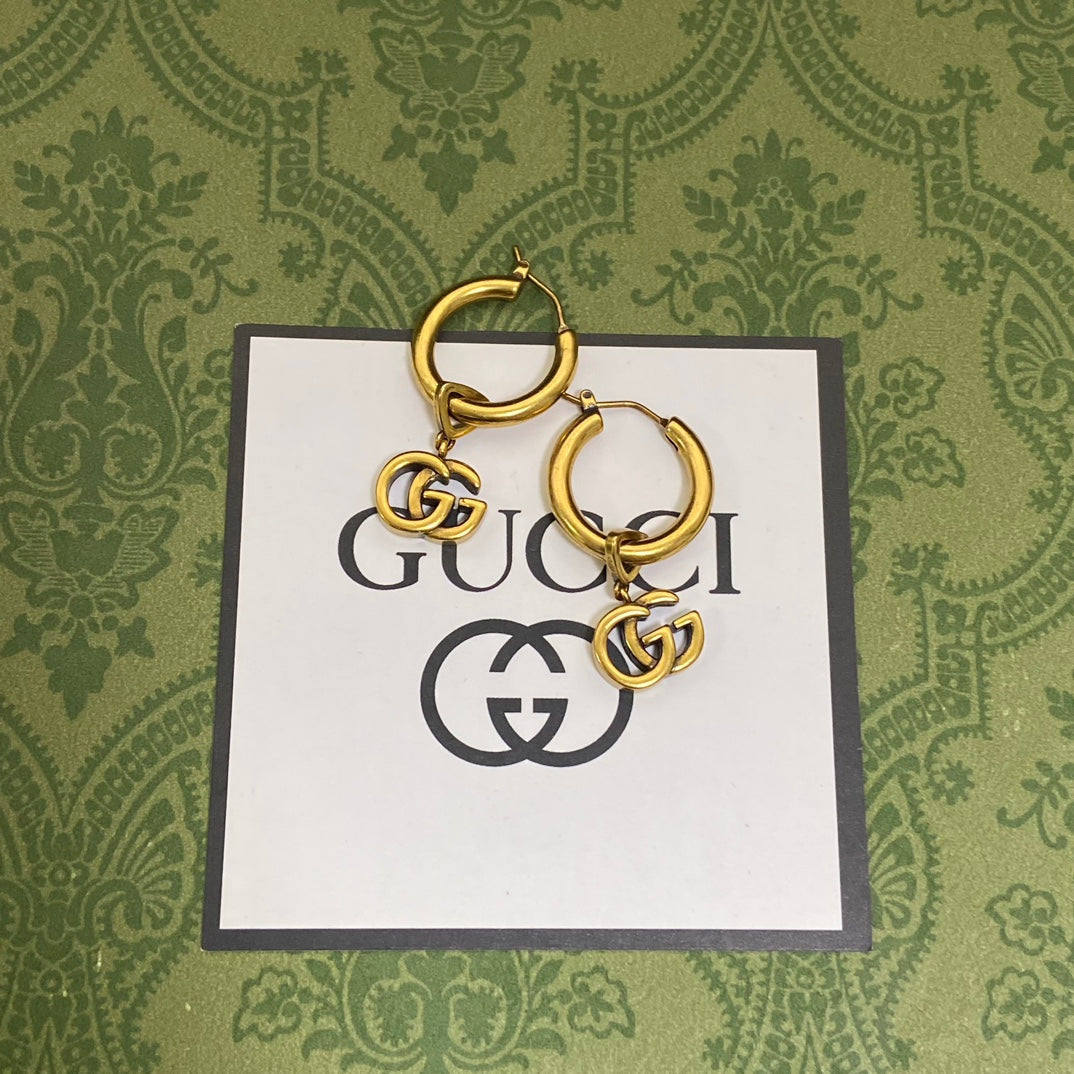18K GG Hollow Earrings