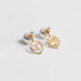 18K CD Tribales Pearl Gold Earrings