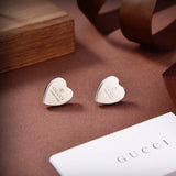 18K GG Heart Earrings