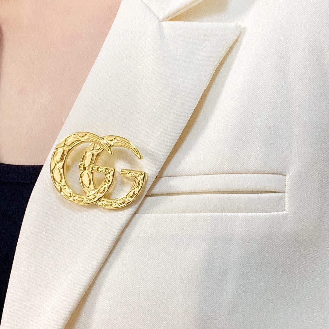 18K GG Brooch