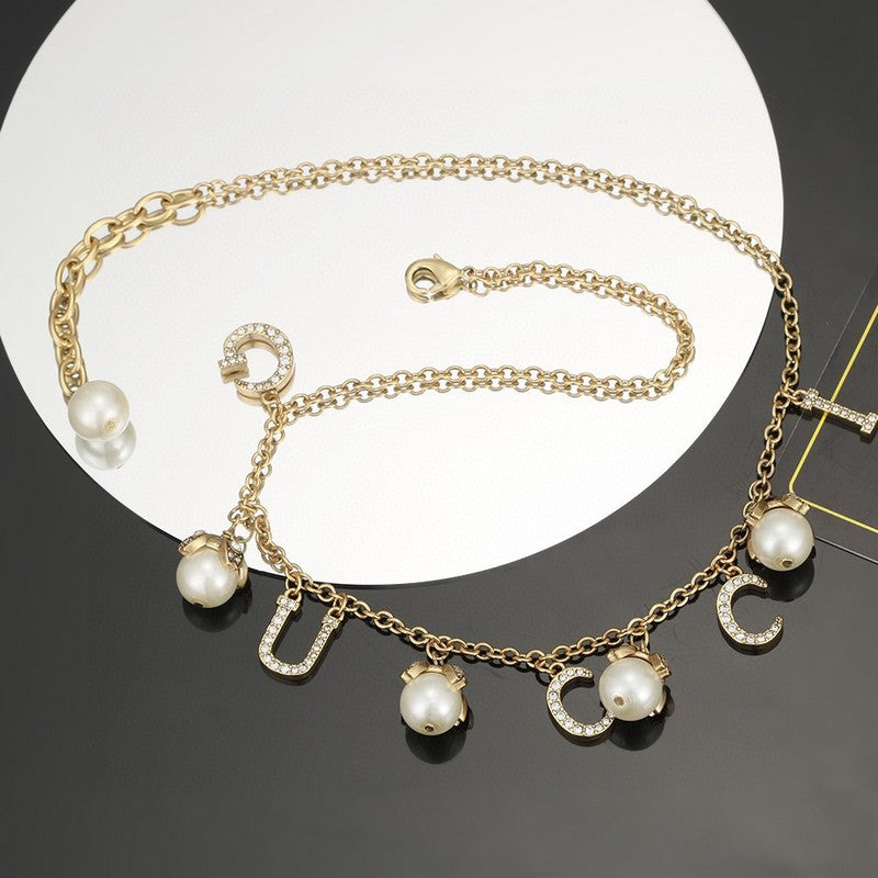 18K GG Pearl Necklace