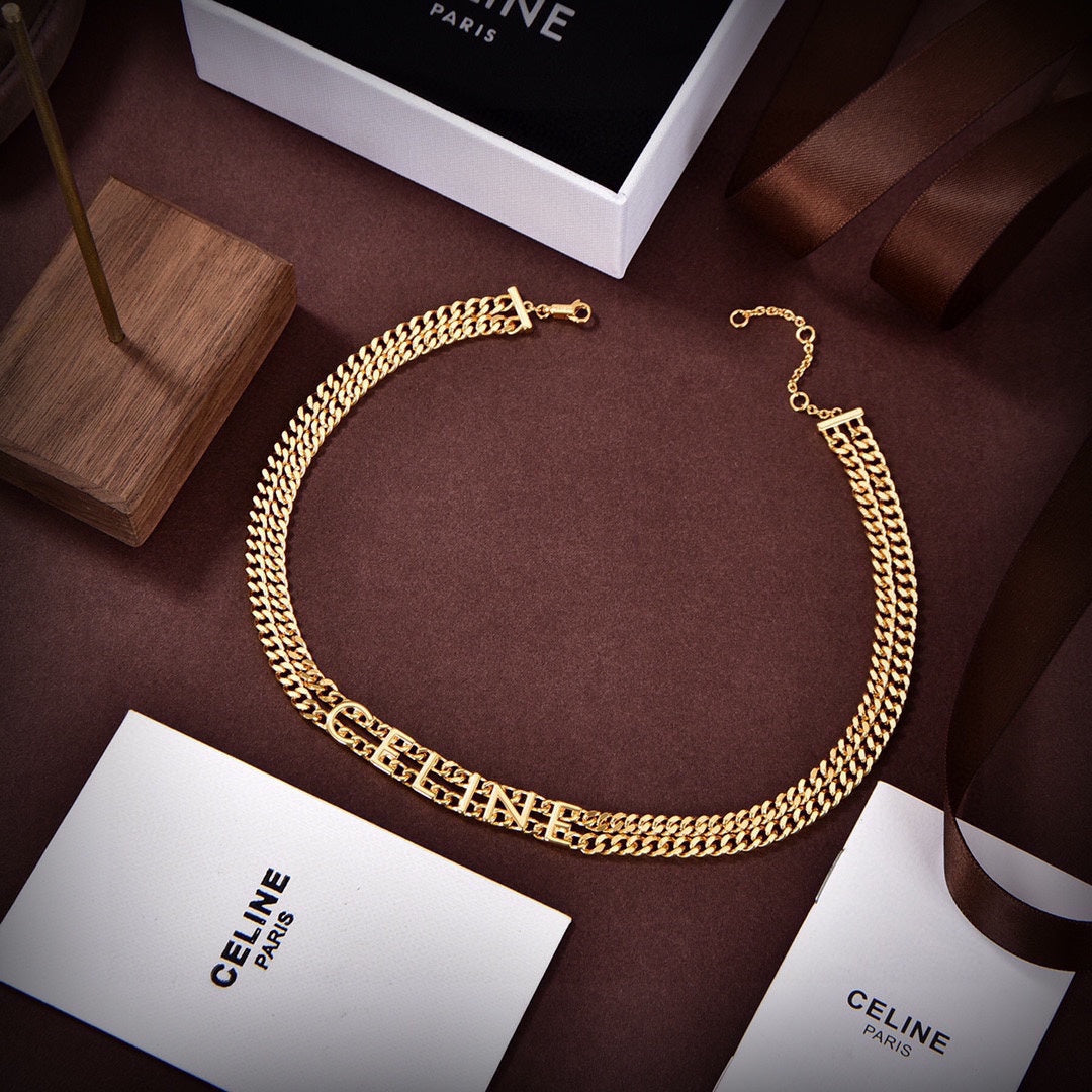 18K Triomphe Gourmette Necklace