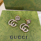 18K GG Crystal Pendant Earrings