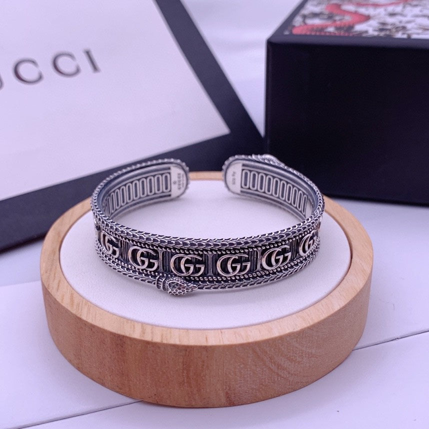 GG Snake Wide Bracelet