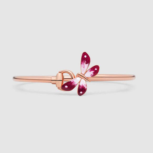 18K GG Flora Bangle Bracelet