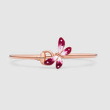 18K GG Flora Bangle Bracelet