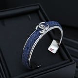 18K CC Denim Blue Cuff Bracelet