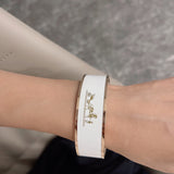 18K Enamel Cal¡§¡§che Wide Bangle H Bracelet