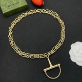18K GG Gold Chain Link Necklace