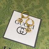 18K GG Hollow Earrings