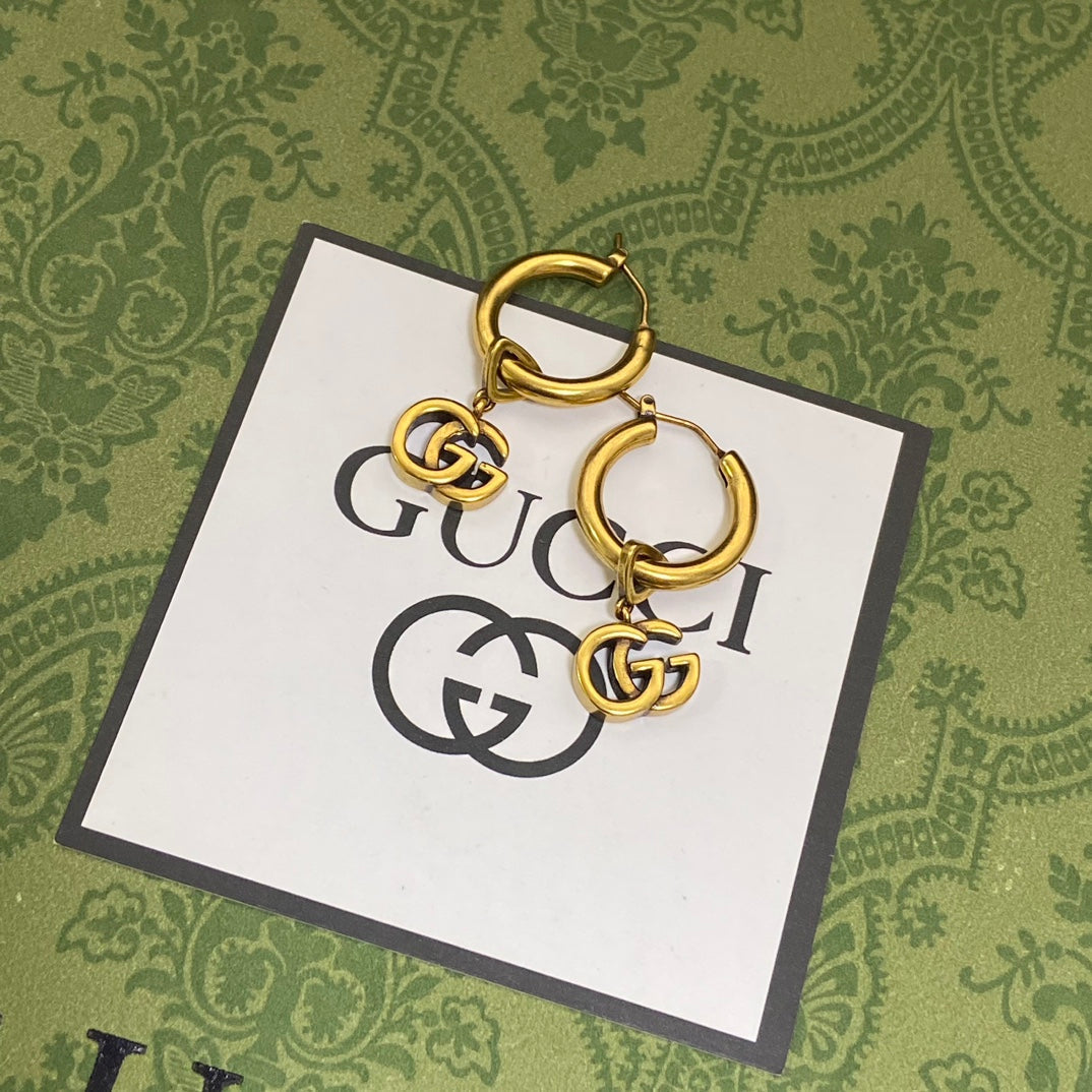 18K GG Hollow Earrings