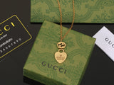 18K GG Heart Pendant Necklace