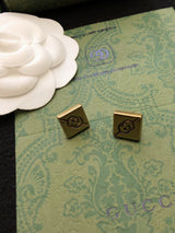 18K GG Cube Earrings