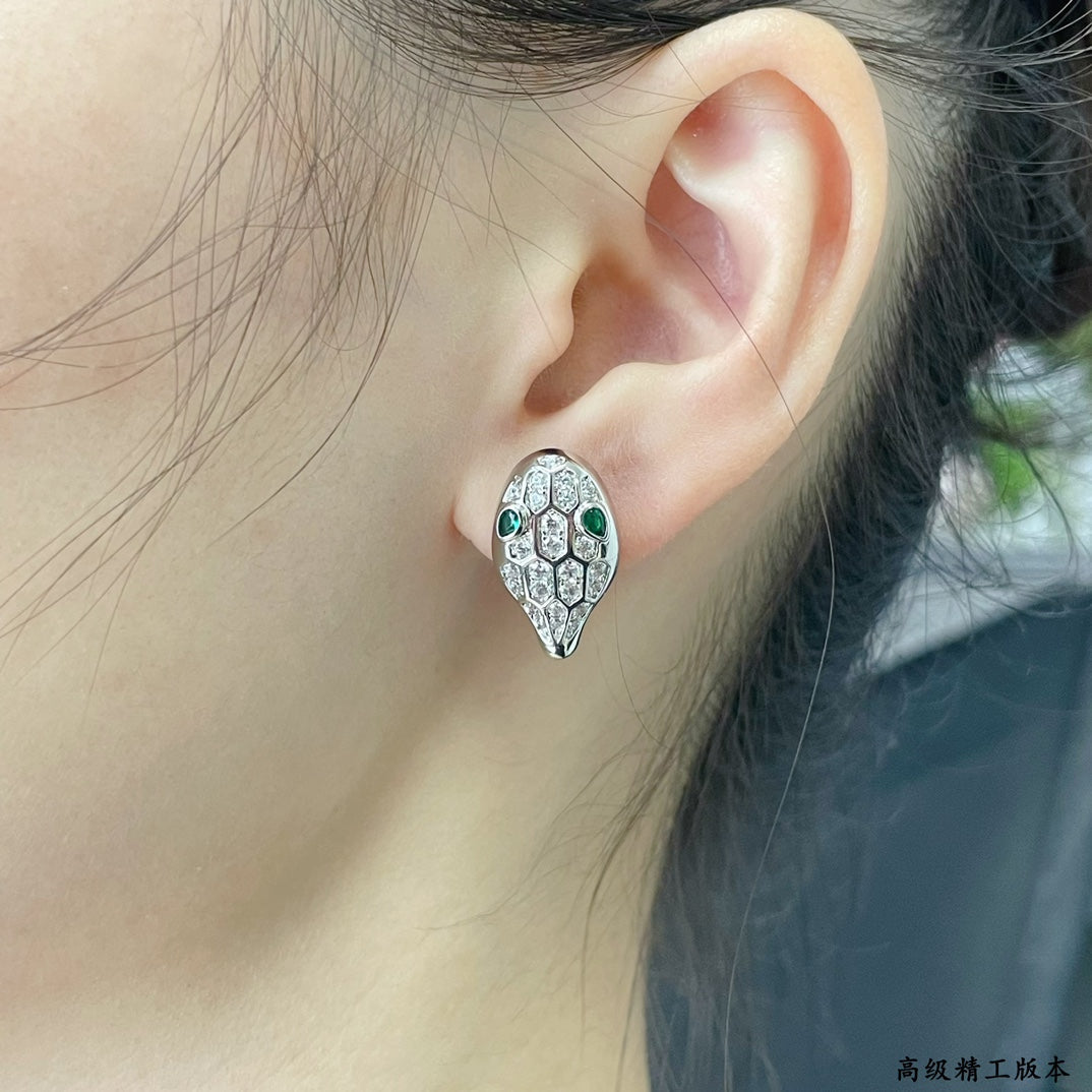 18K BV Serpenti Earrings