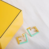 18K F Vintage Earrings