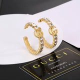 18K GG Circle Earrings