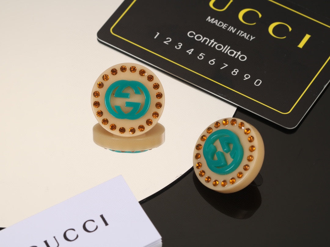 18K GG Resin Earrings