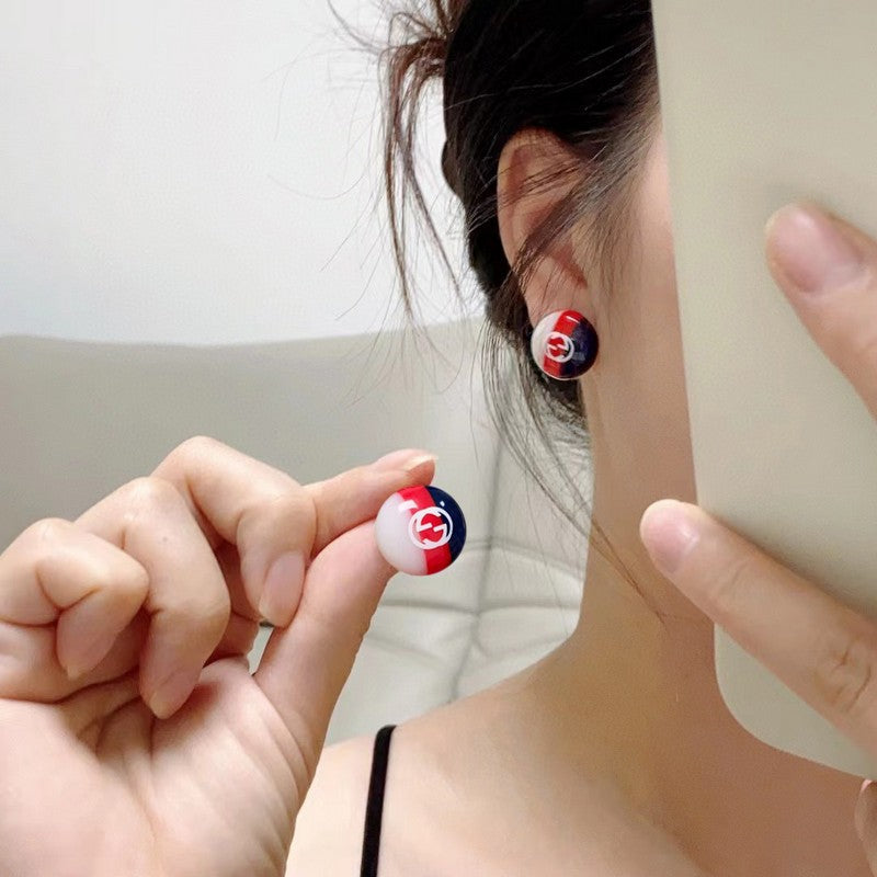 18K GG Color Earrings