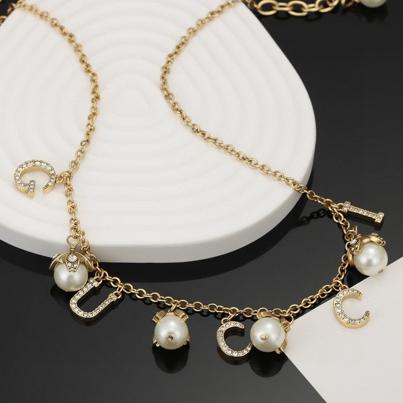 18K GG Pearl Necklace